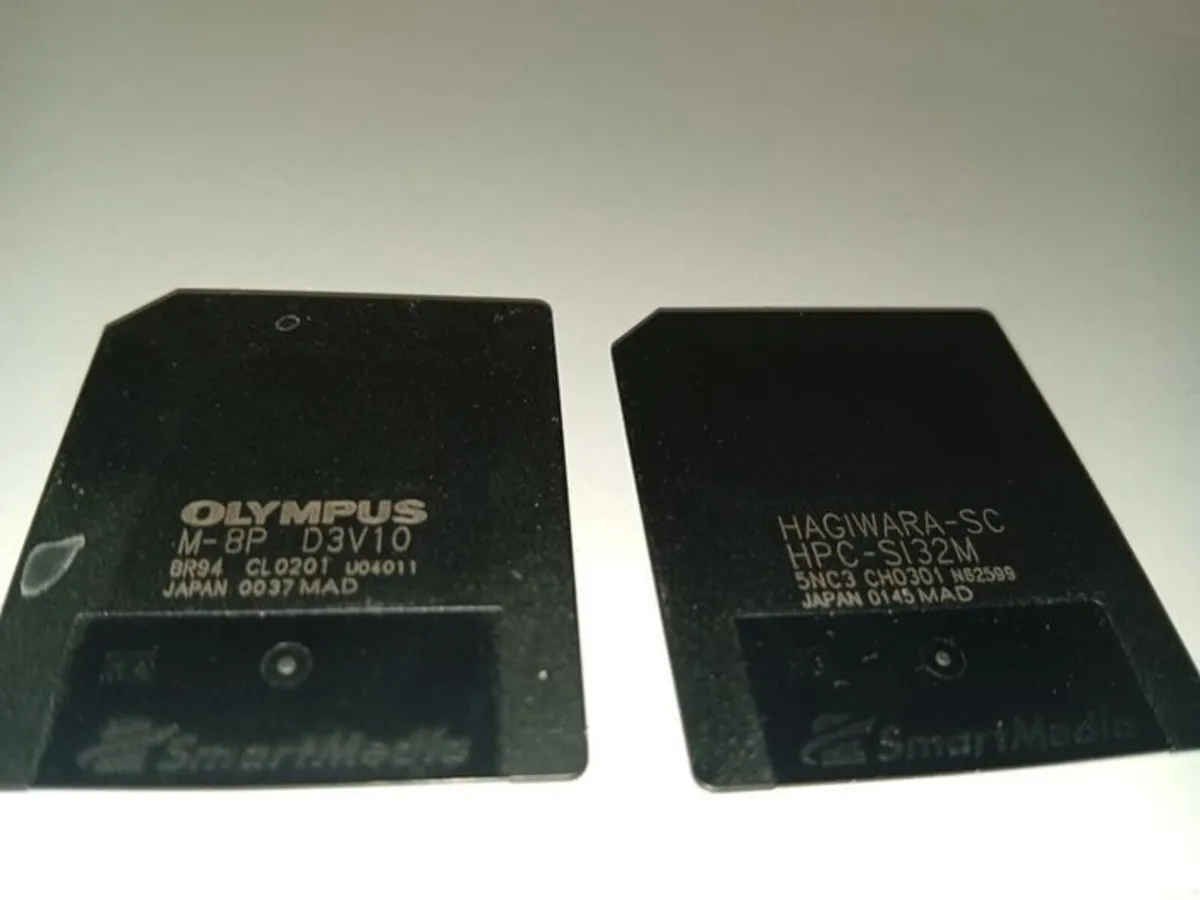 Two Vintage SmartMedia Cards - 32MB & 8MB Memory - Image 2