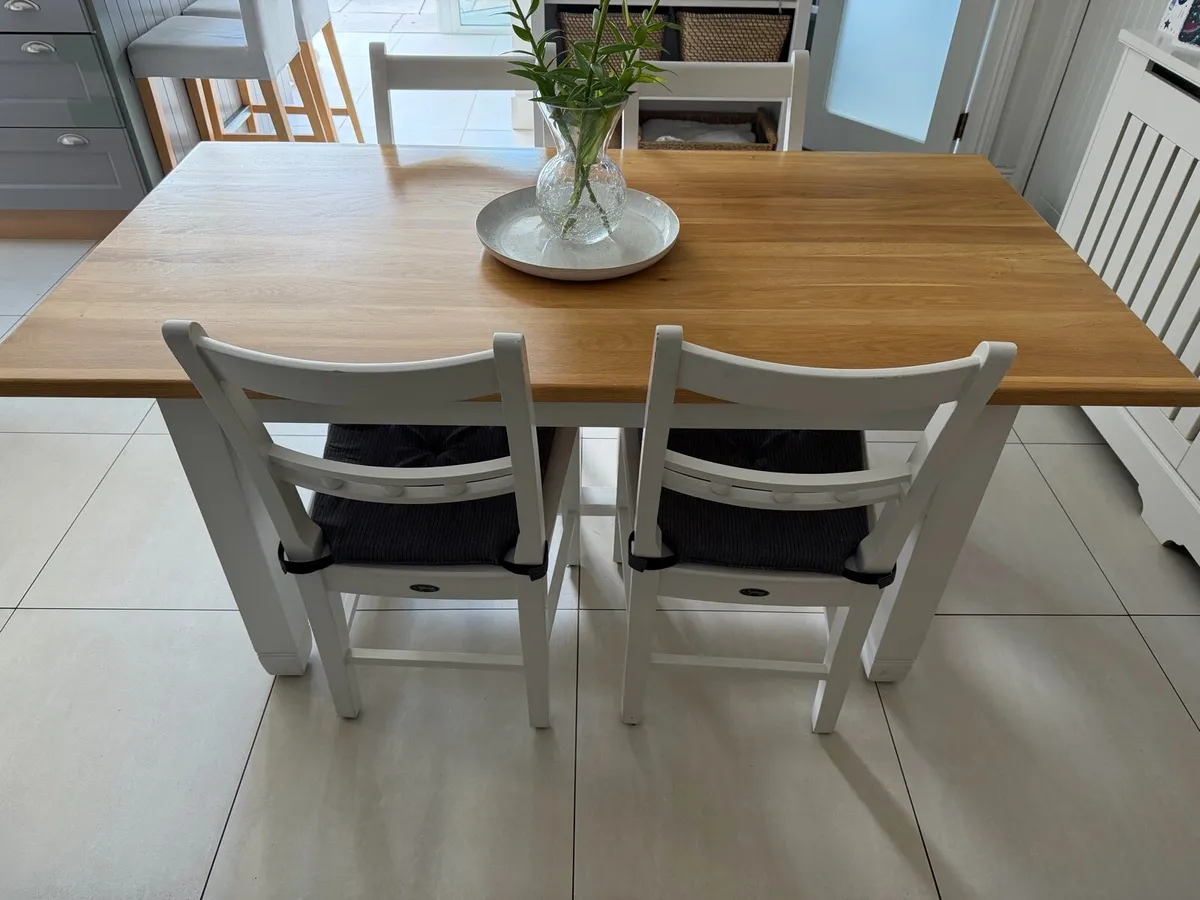 Neptune Dining Table & 4 Chairs - Image 2