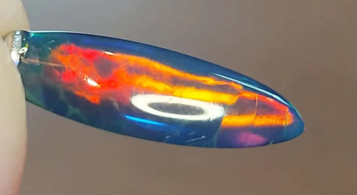 Ethiopian black opal 2 ct 925 silver pendant - Image 2