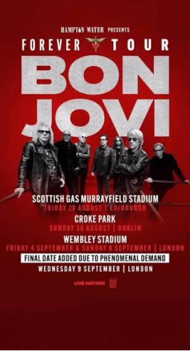 Tickets Bon Jovi Premium level