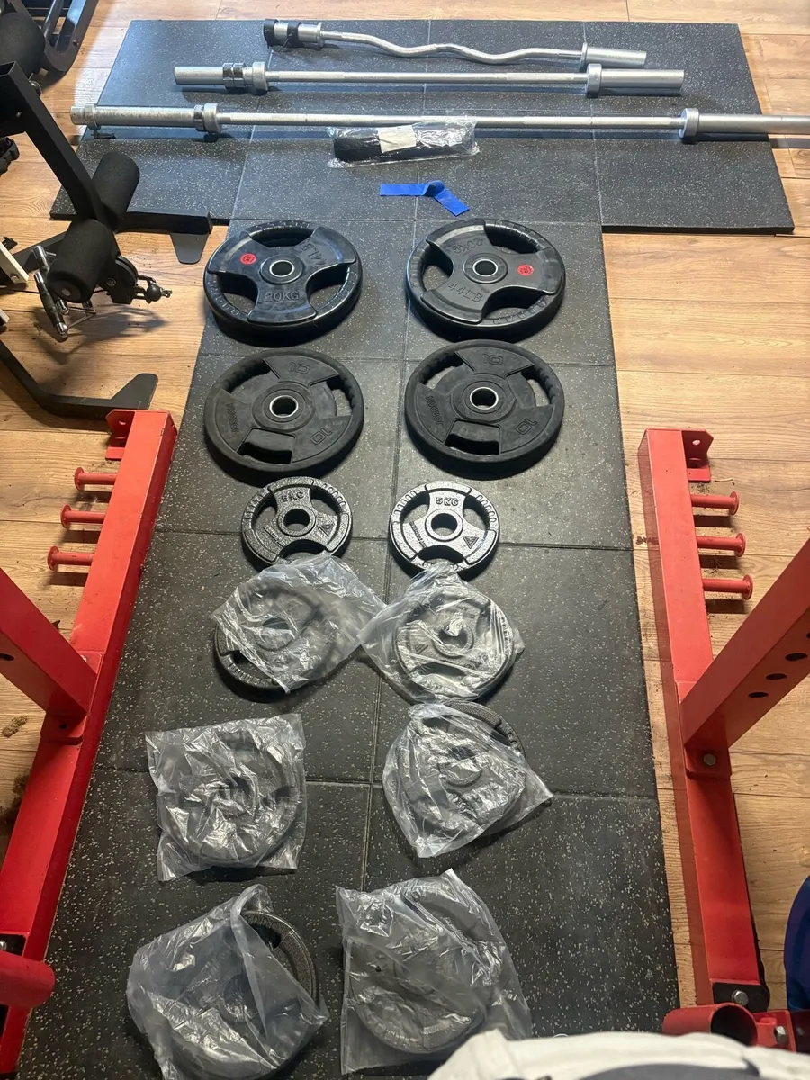 CHEAPEST OLYMPIC WEIGHTS + OLYMPIC BARS SET!! - Image 1