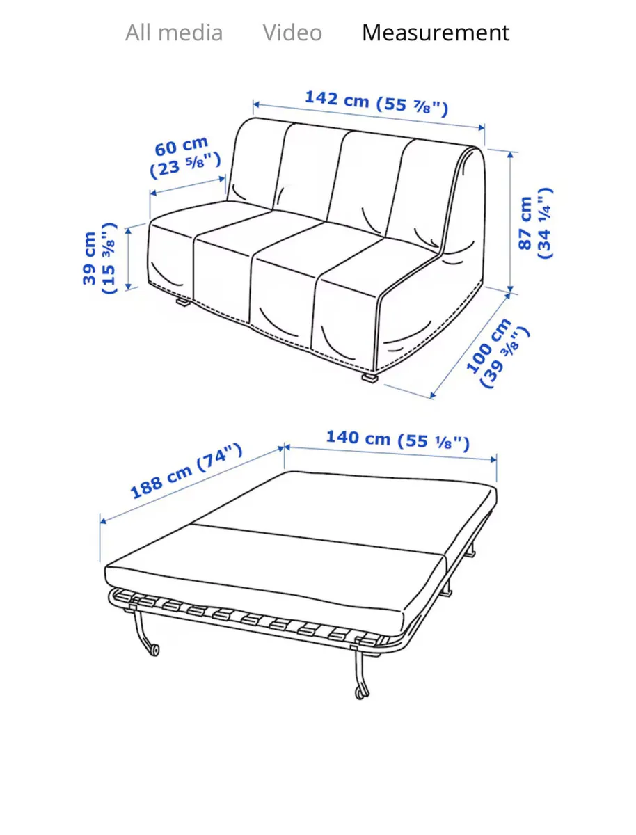 Lycksele sofa bed - Image 1