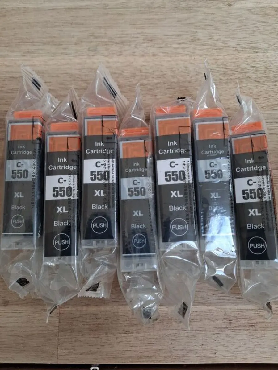 Ink cartridges - Canon CLI-551 and 550 XL ink cartridges for sale - Image 1