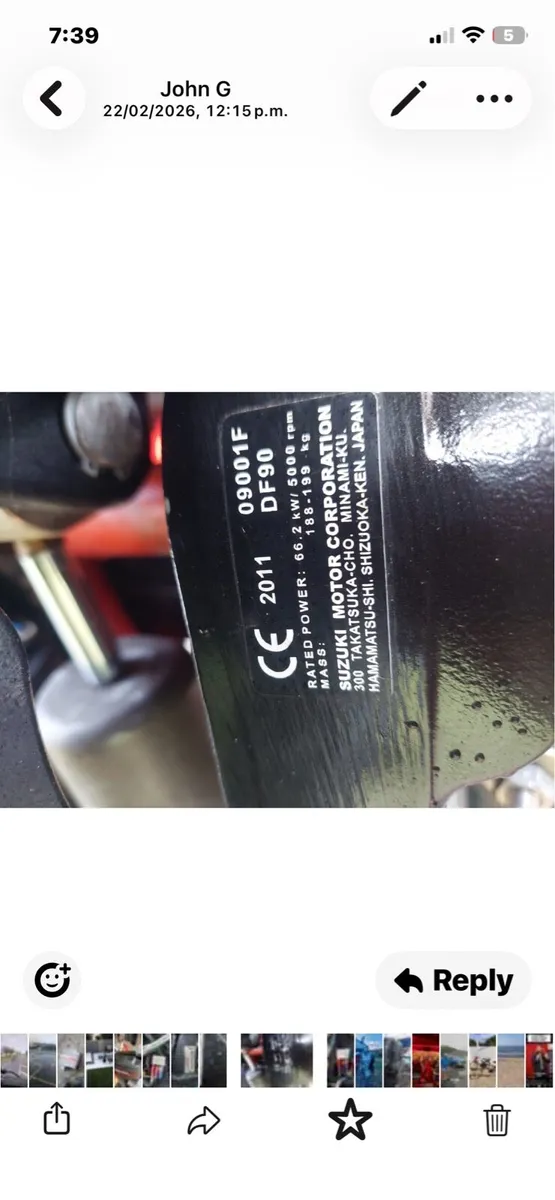 Suzuki 90 HP 4 stroke long shaft. - Image 4