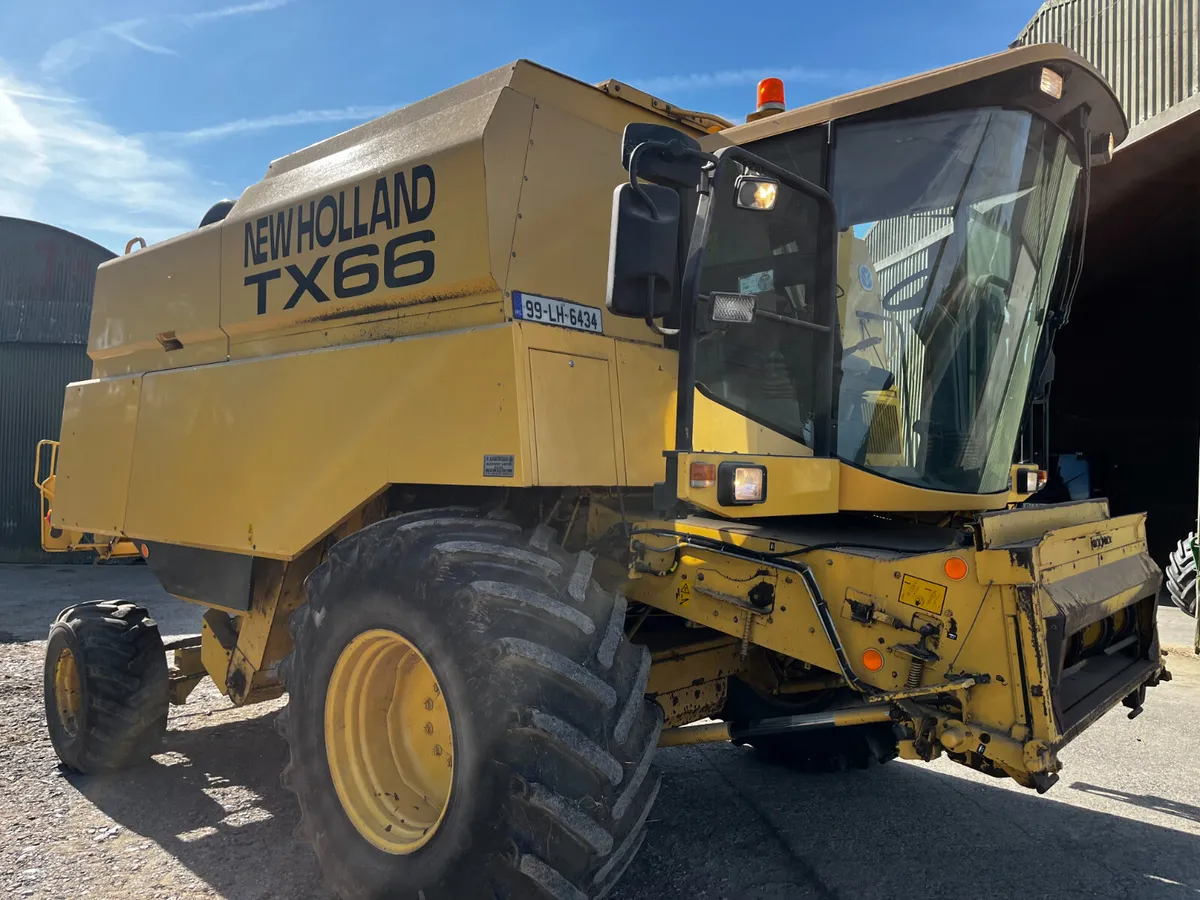 1999 New Holland TX 66 + 20FT HEADER - Image 3