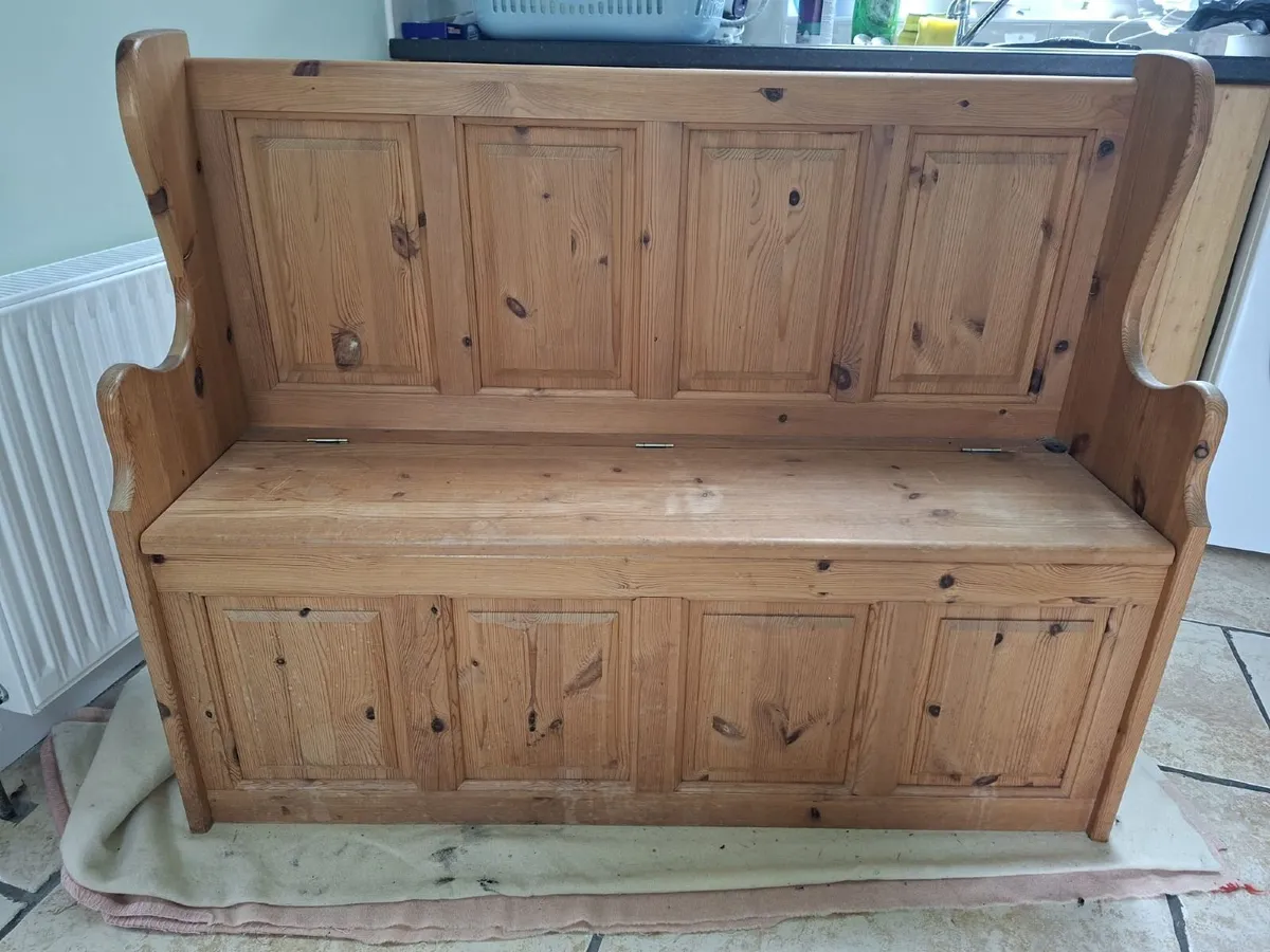 Pine Storage Bench - Image 1