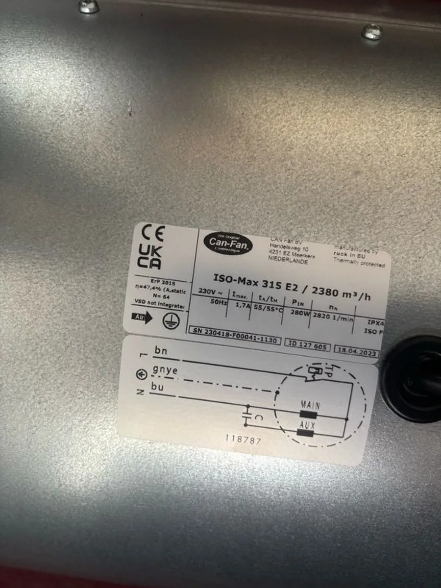 Extractor fan. ISO max 12 inch ventilation fan. - Image 1