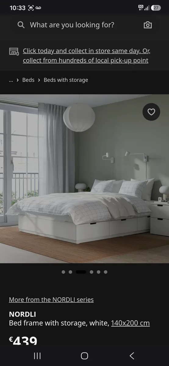 Bed Frame 5ft king size - Image 1