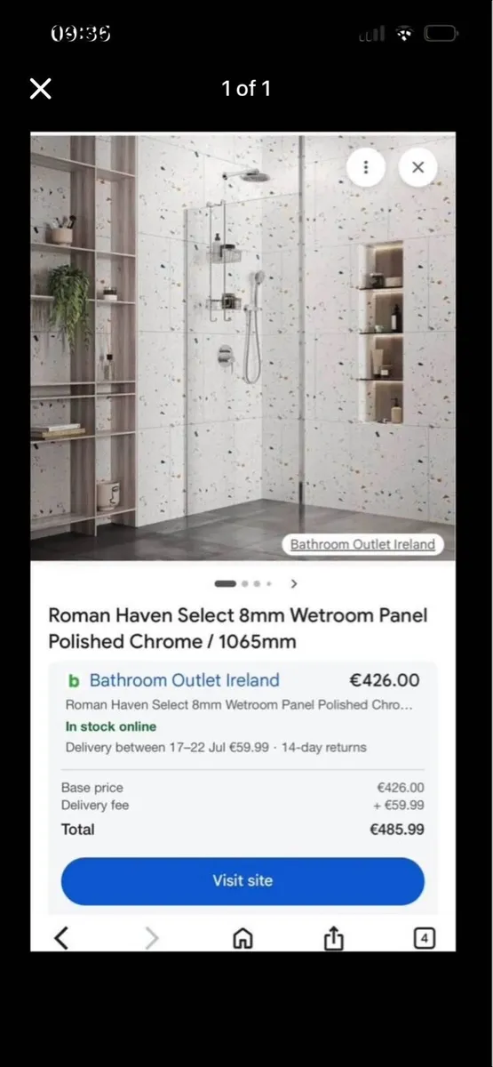 Wetroom panel 8mm