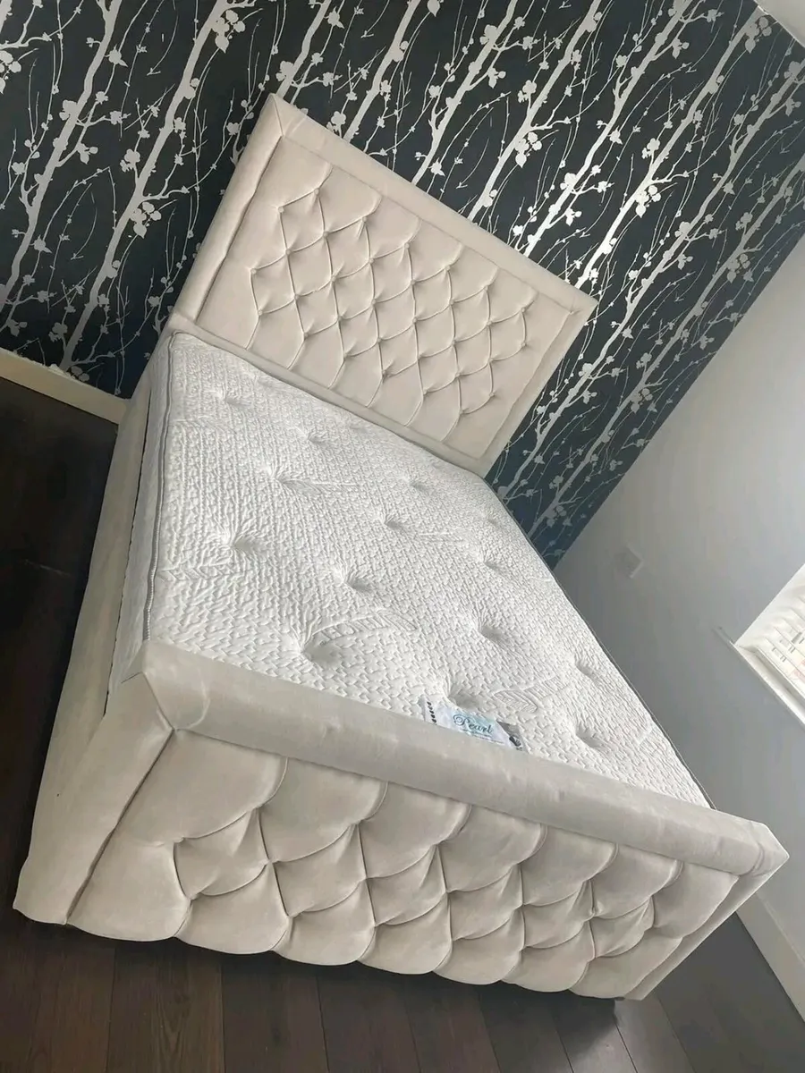 Double & King Size Bed Frames + Mattress Optional - Image 2