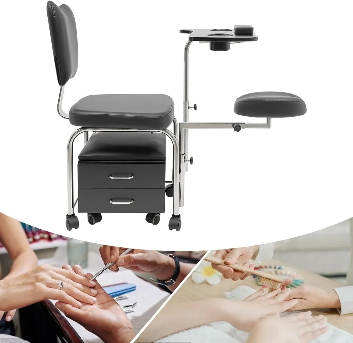 Manicure Table Nail Salon Chair Stool Station - Image 3