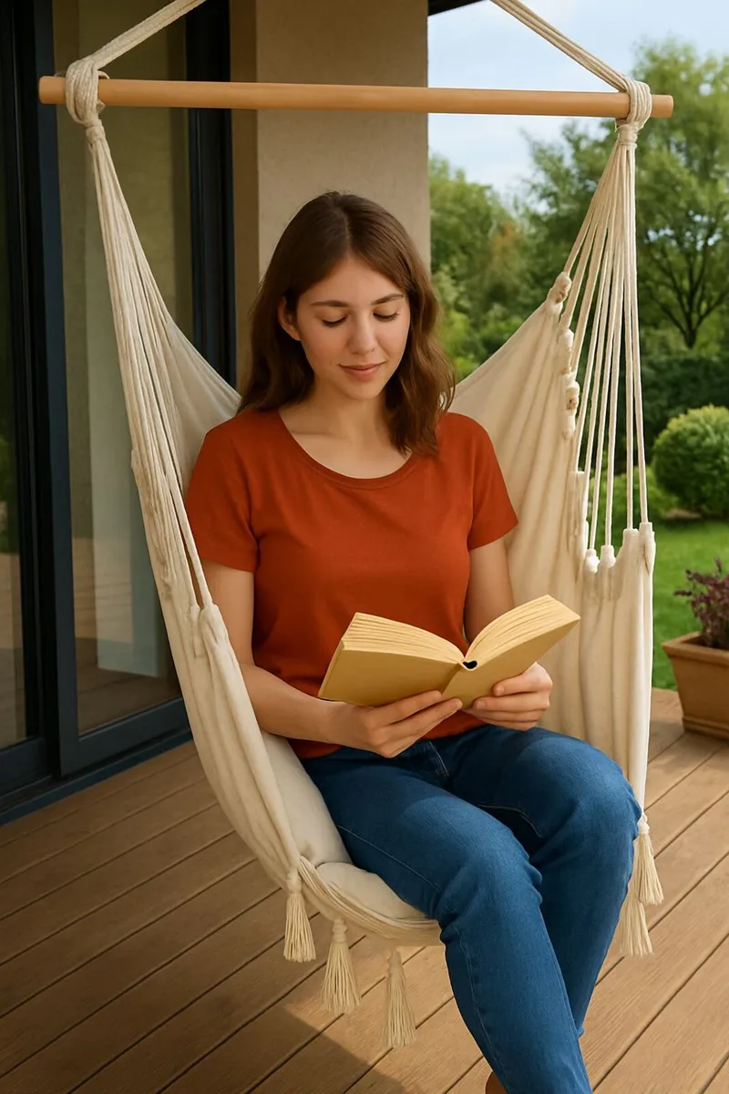 Hammock Swing Hanging Chair Garden - Image 1