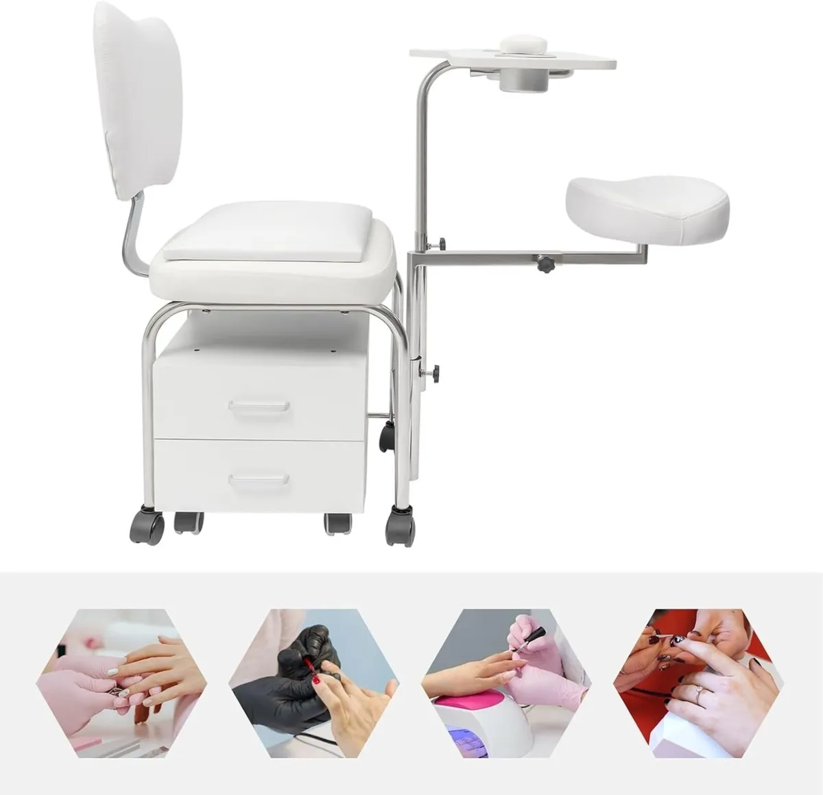Manicure Table Nail Salon Chair Stool Station - Image 1