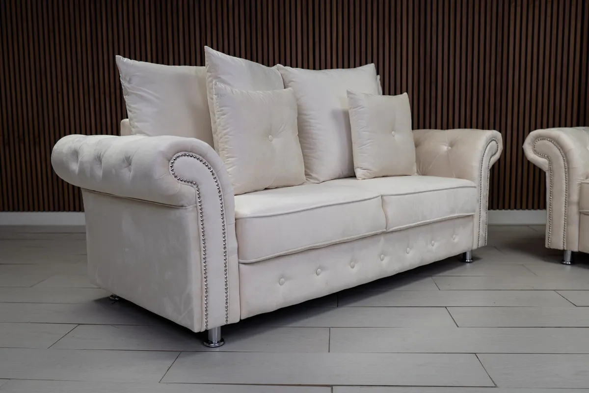 Olympia Cream Chester Arms Scatter Cushions Sofa - Image 2