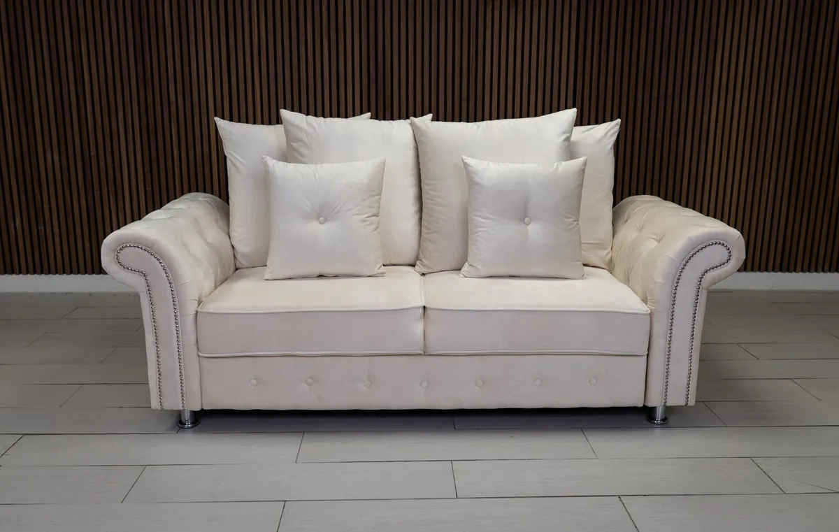 Olympia Cream Chester Arms Scatter Cushions Sofa - Image 4