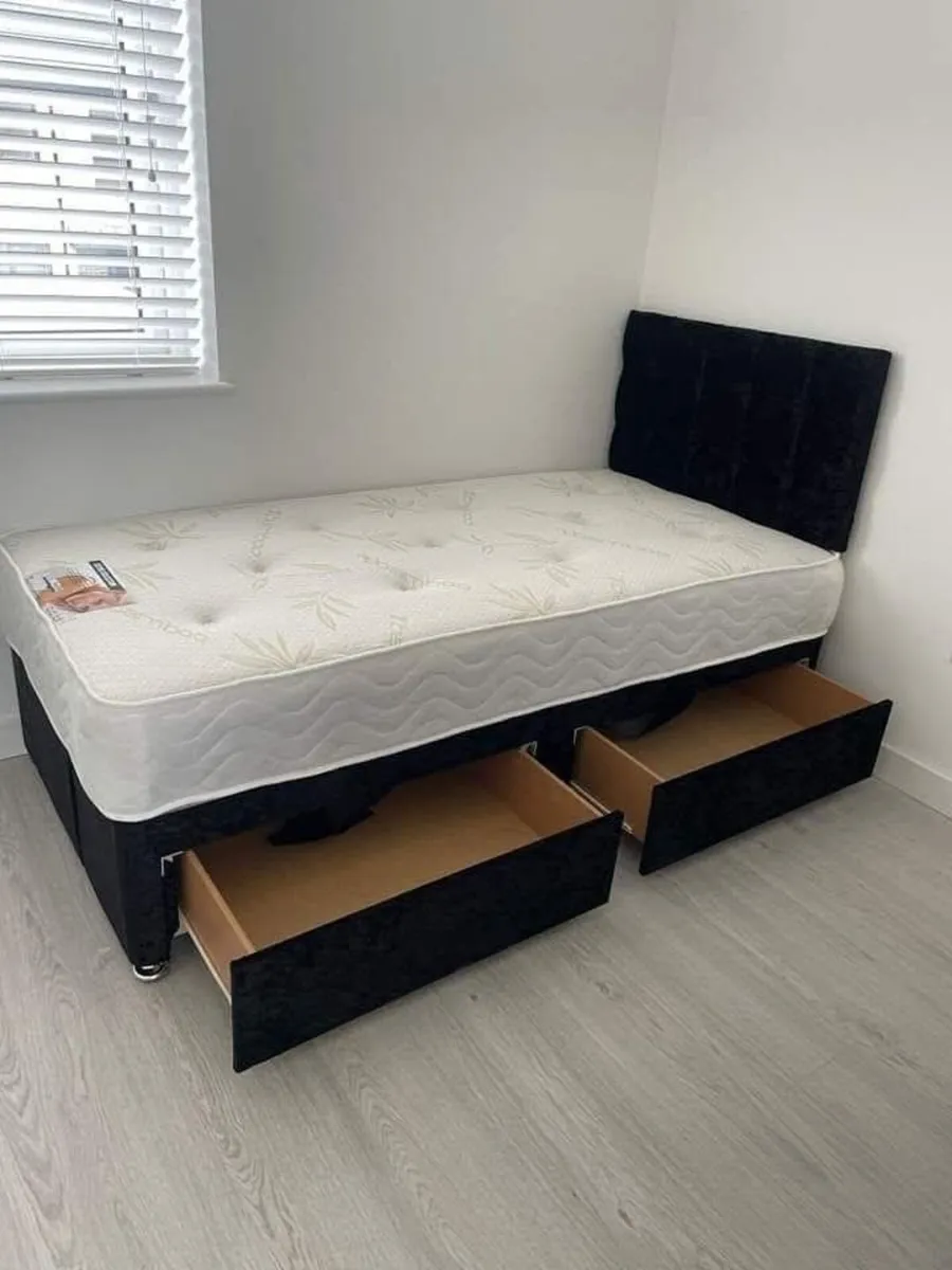 Divan bed with mattress - Image 3