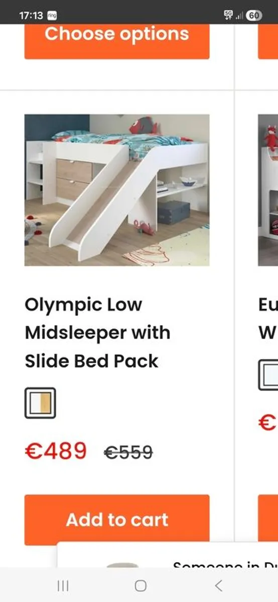 Mid sleeper Bed - Image 1