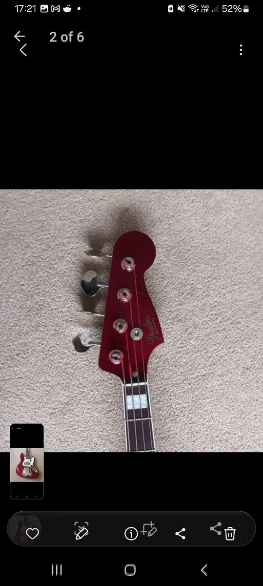 Fender Jazz Bass RARE OCAR RED. 2005 Japanese. - Image 2