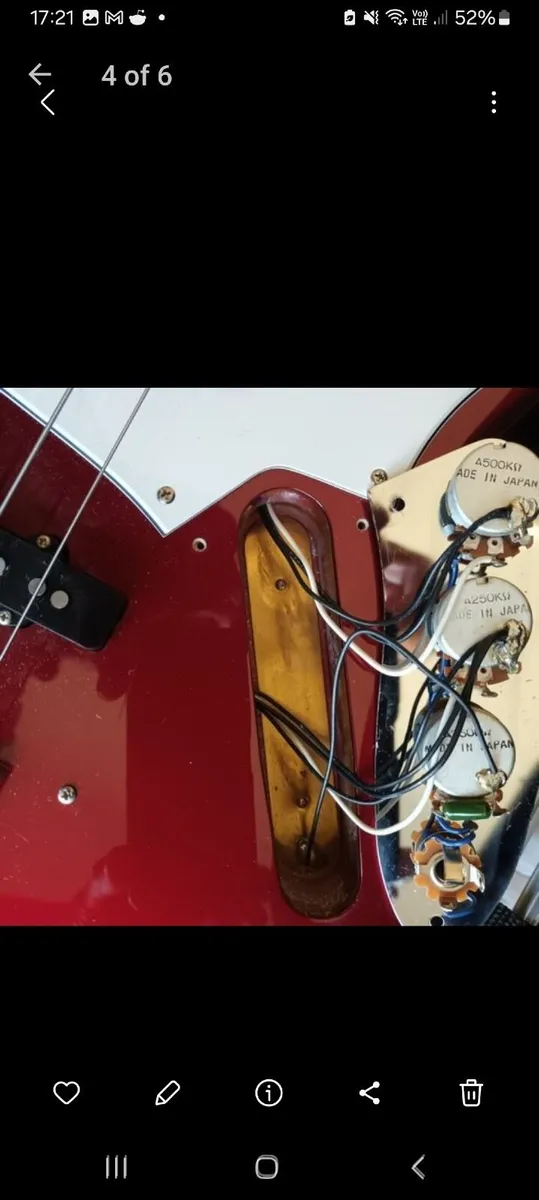 Fender Jazz Bass RARE OCAR RED. 2005 Japanese. - Image 3
