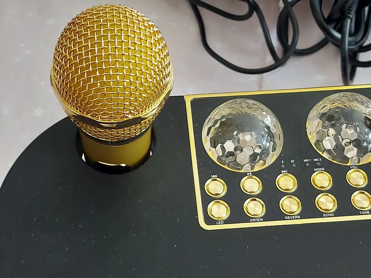 Loa Karaoke Bluetooth Speaker with 2 Microphones - Image 4