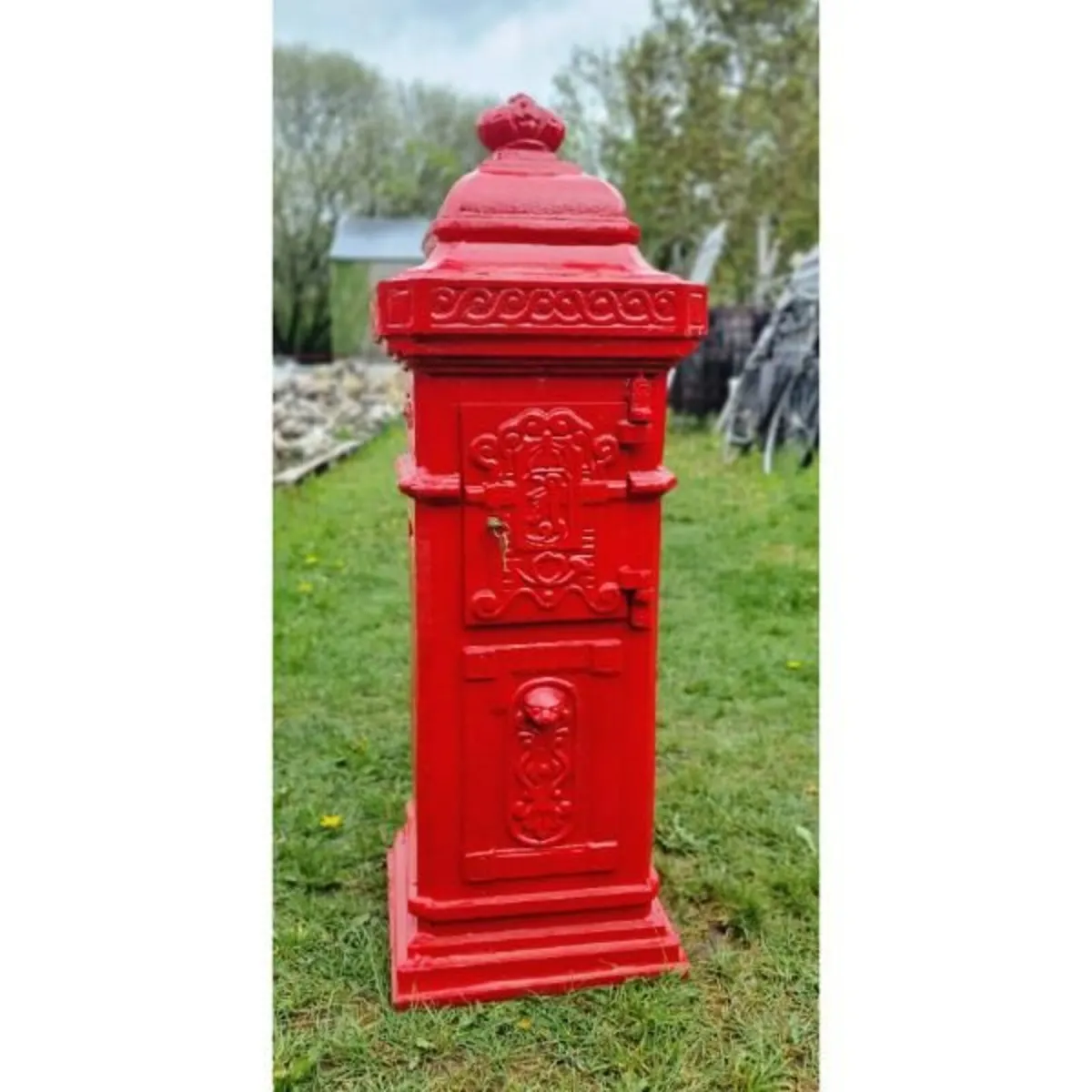 Cast Iron Pillar Post box Red CH R 1702B R - Image 3