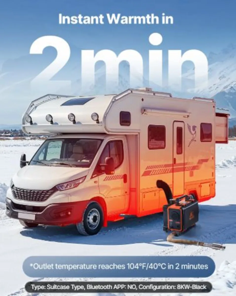 Diesel Heater,5-8KW,DC 12V/24V,All in One Portable - Image 2
