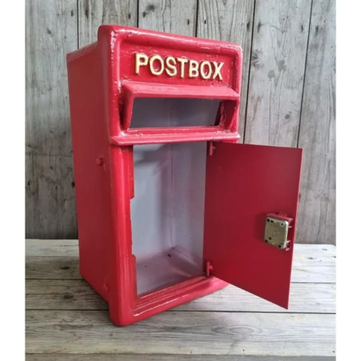 Post Box Small Cast Iron Red Insert CH R MB10 R - Image 2