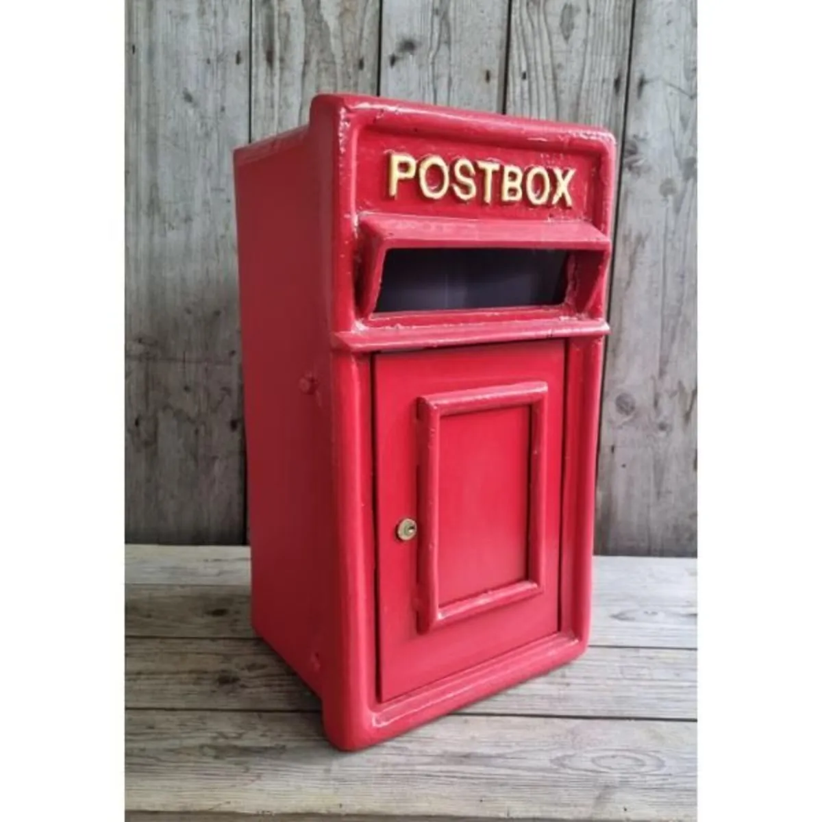 Post Box Small Cast Iron Red Insert CH R MB10 R - Image 1