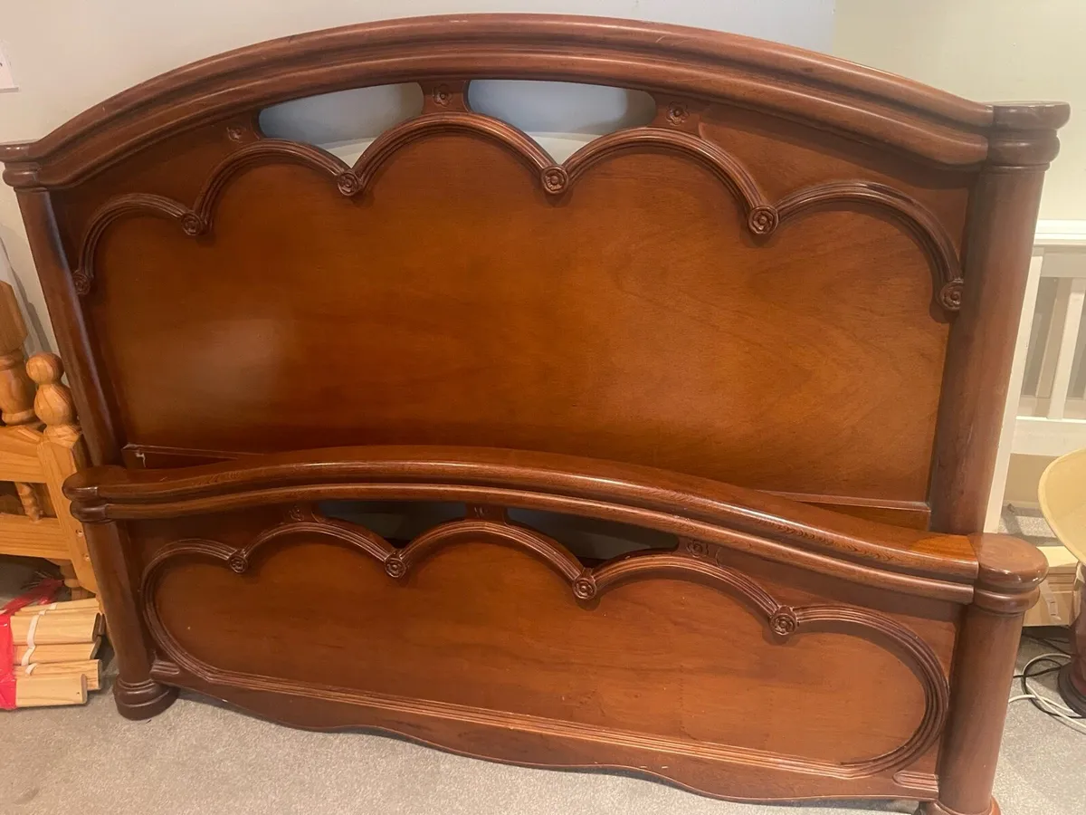 Extremely Solid & Sturdy 5Ft Wooden King Size Bed - Image 2