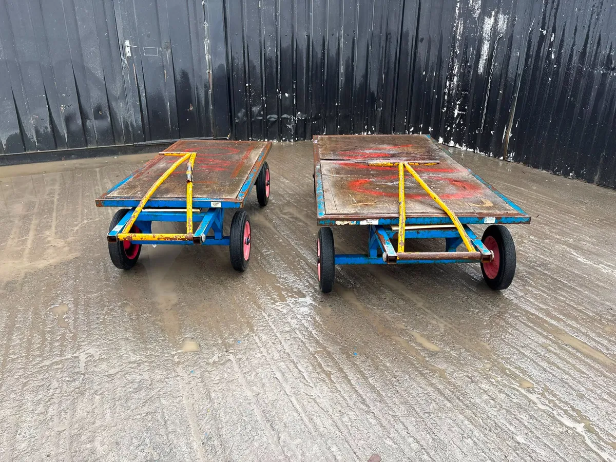 Flatbed Site Trolley / Bogie – Heavy Duty - Image 2