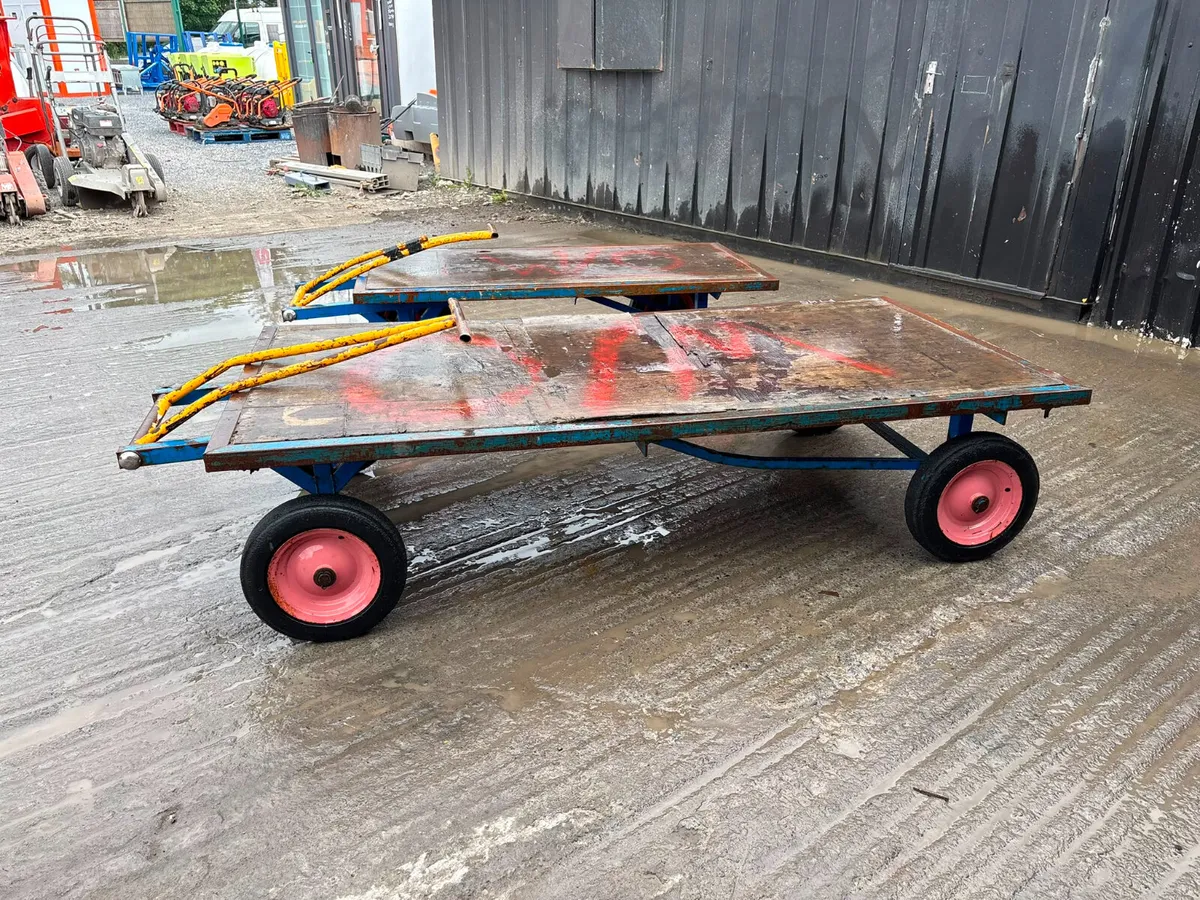 Flatbed Site Trolley / Bogie – Heavy Duty - Image 4