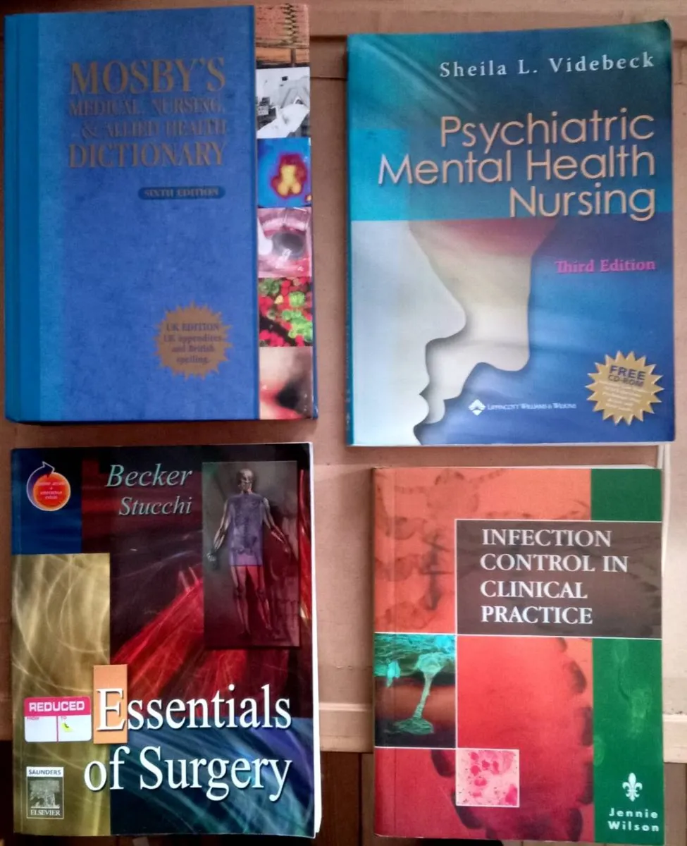 Four Nursing And Medical Books