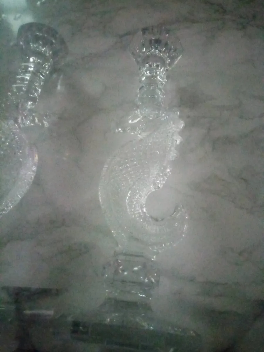 Waterford crystal candle sticks - Image 2