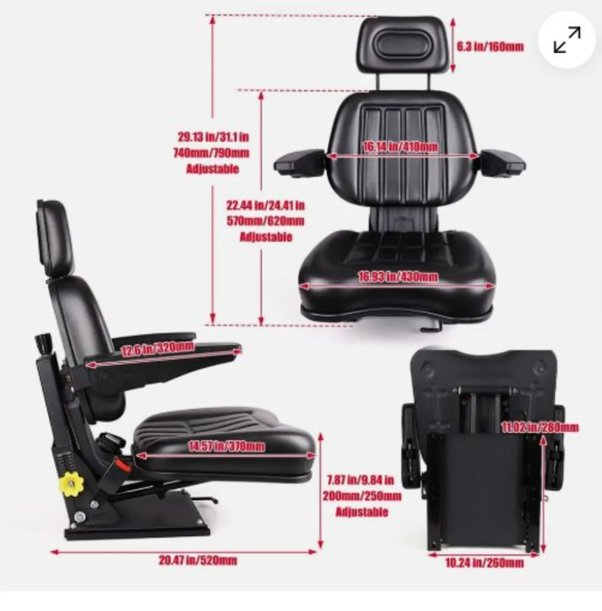 operators seat , new ,  luxury comfort - Image 1