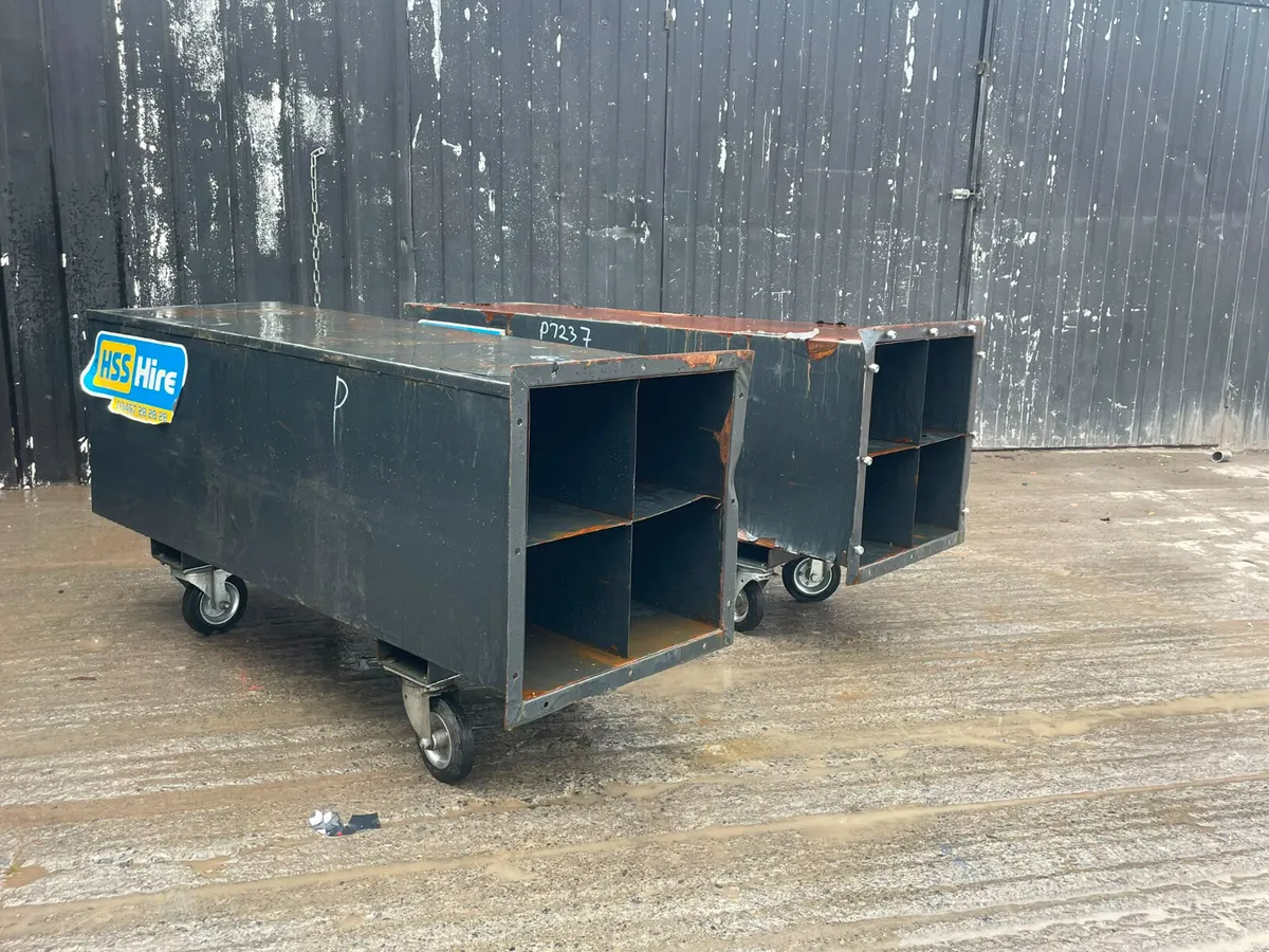 Steel Mobile Pipe Storage Unit – Compartmentalised - Image 3