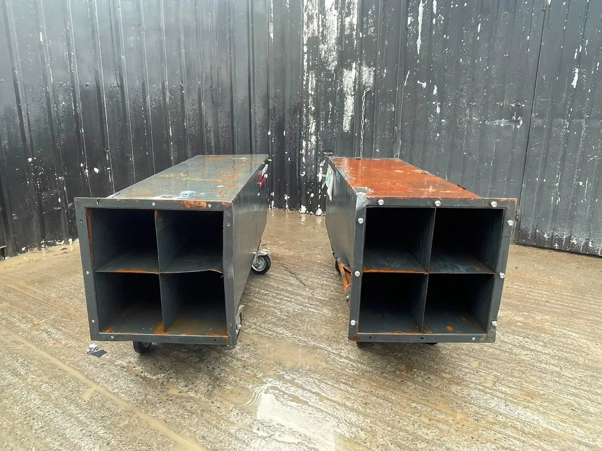 Steel Mobile Pipe Storage Unit – Compartmentalised - Image 4