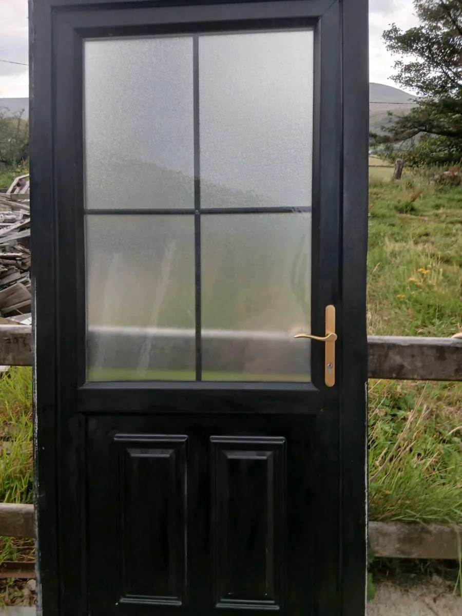 Black pvc door