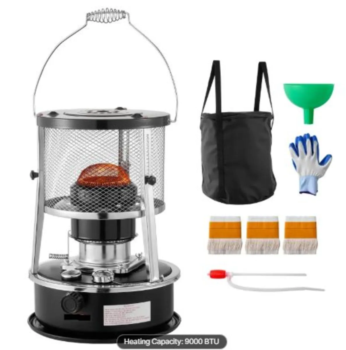 9000 BTU Portable Kerosene Heater & Stove, 2 in 1 - Image 1