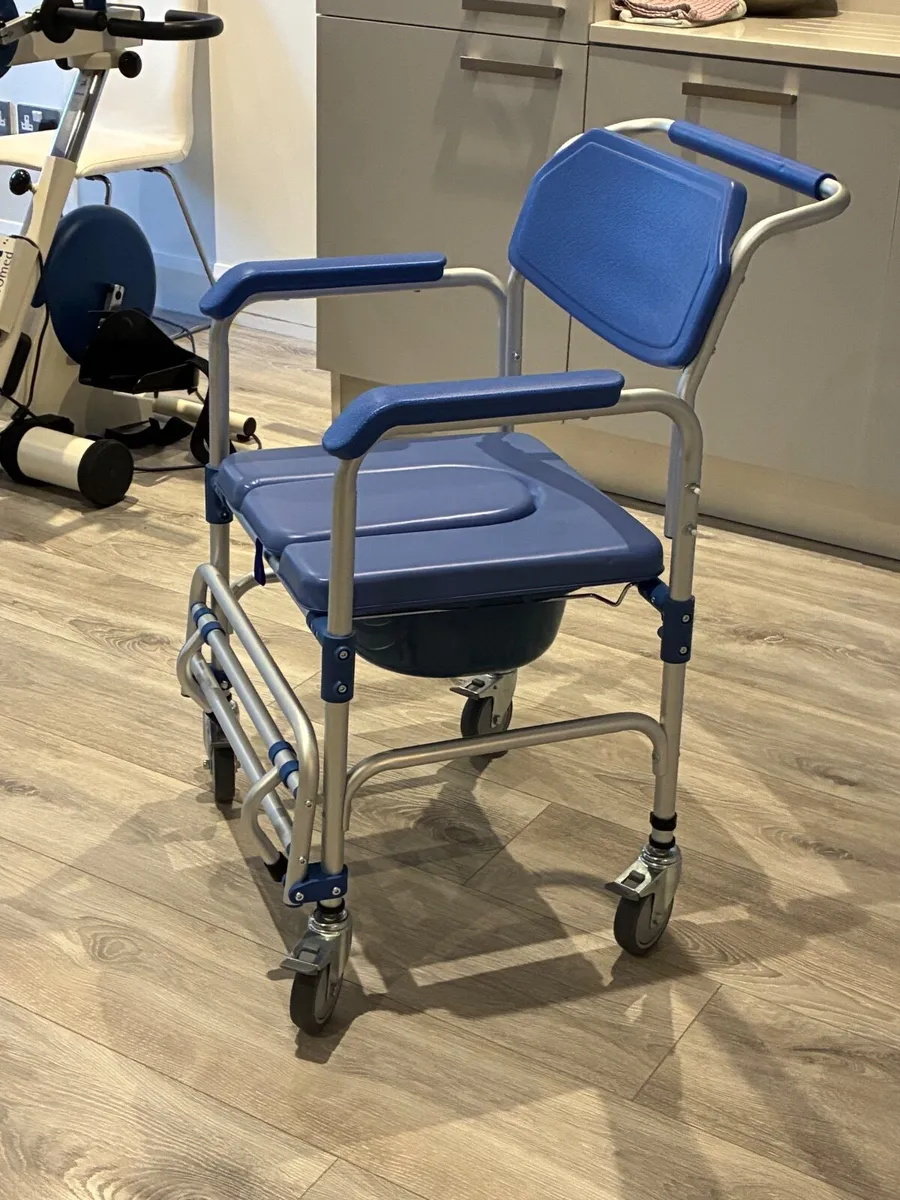 Wheeled Shower Commode Chair - Image 2