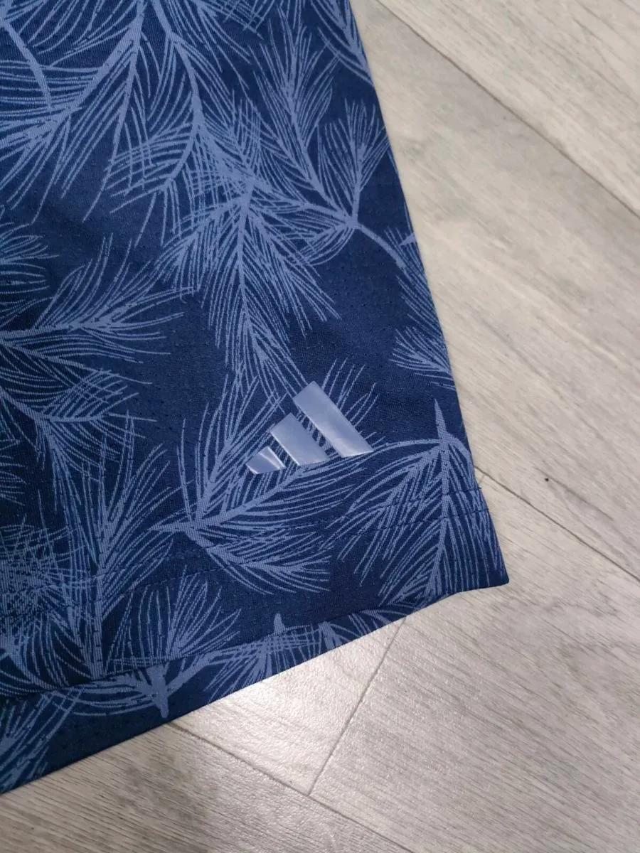 Adidas Floral Patterned Golf Polo Shirt Mens XXL - Image 3