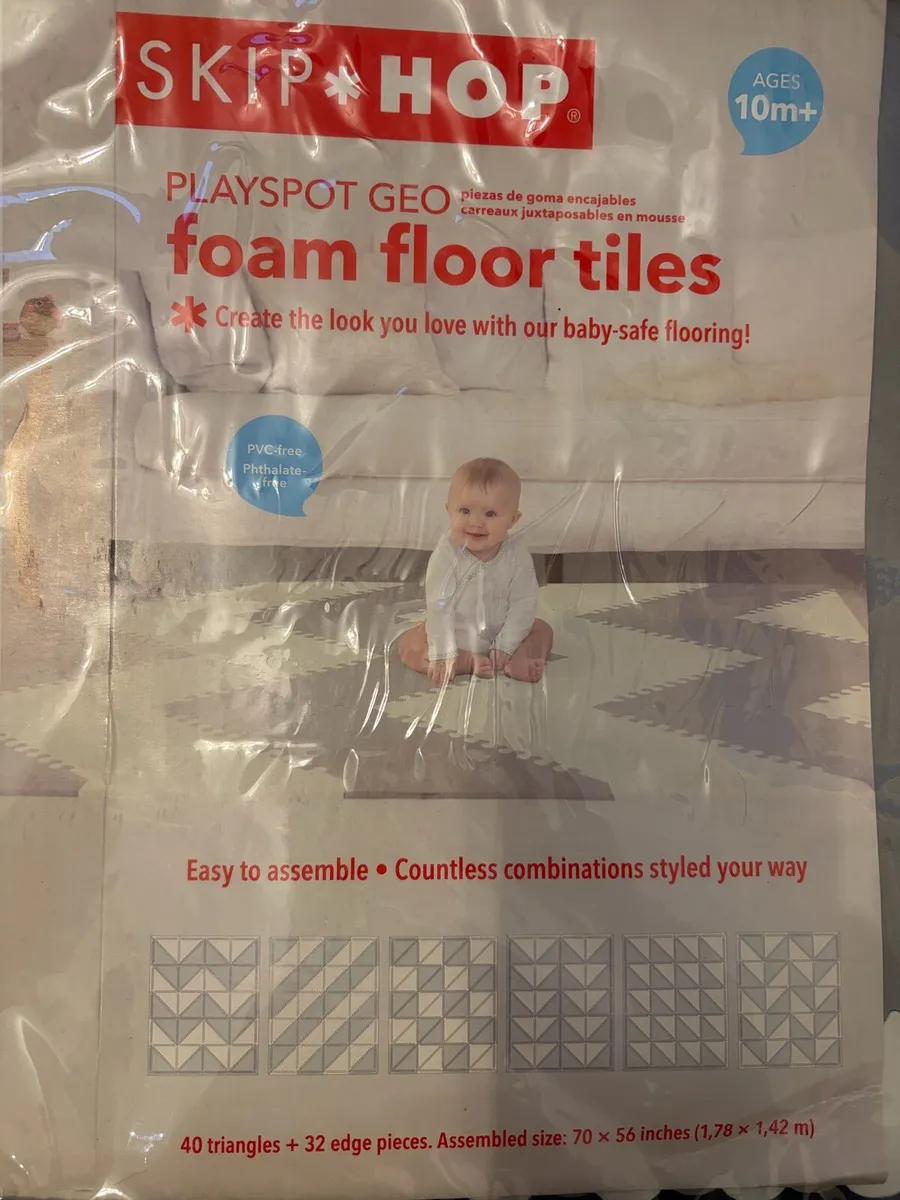 Skip Hop Playspot Geo Foam Floor Tiles - Image 2