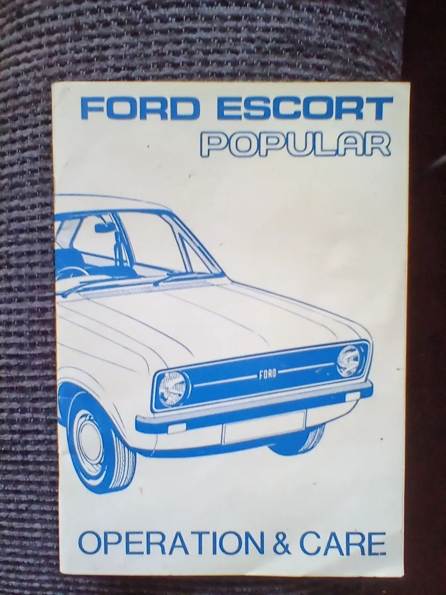 Mk 2 ford escort handbook - Image 1