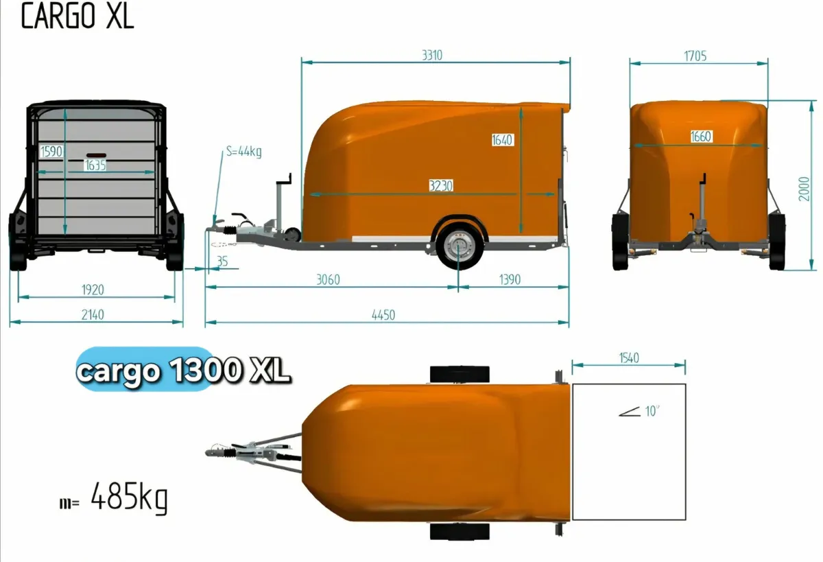 Debon cargo 1300 box trailer - Image 2