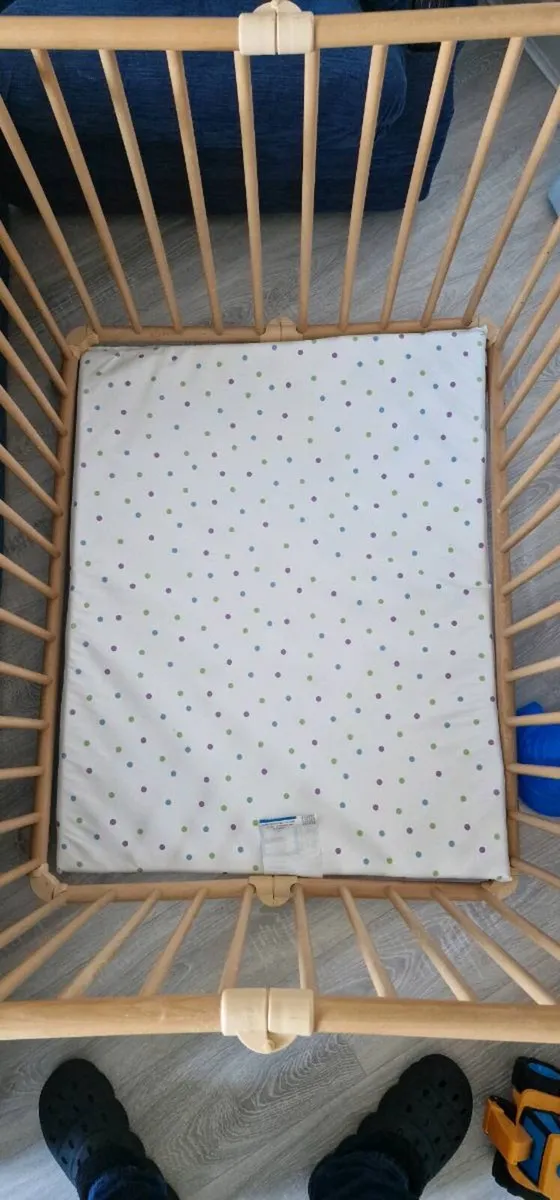 Wooden Foldable Playpen - Image 1