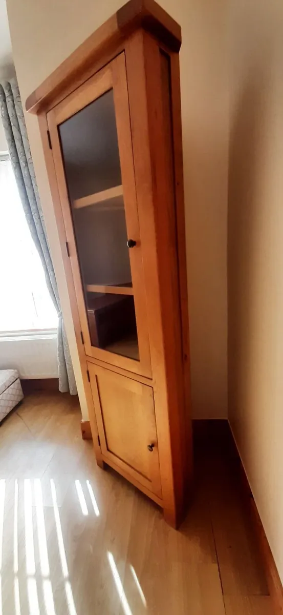 Oak corner cabinet - Image 2