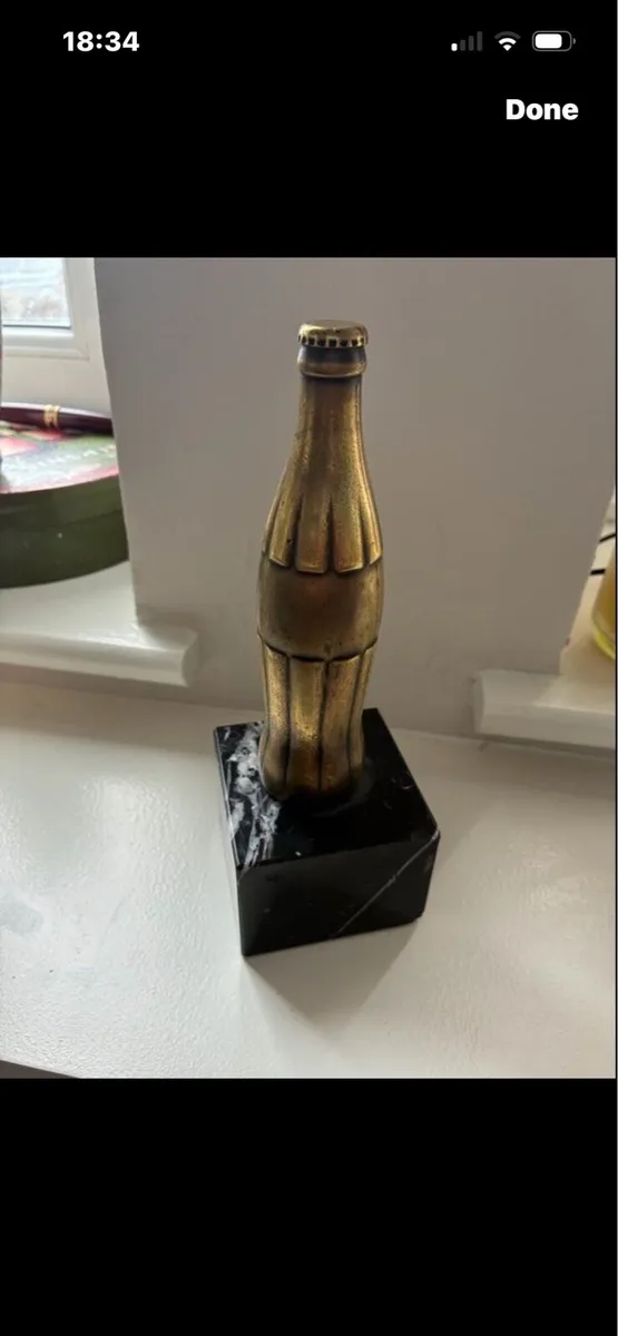 Rare Coca Cola Brass Bottle - Image 1