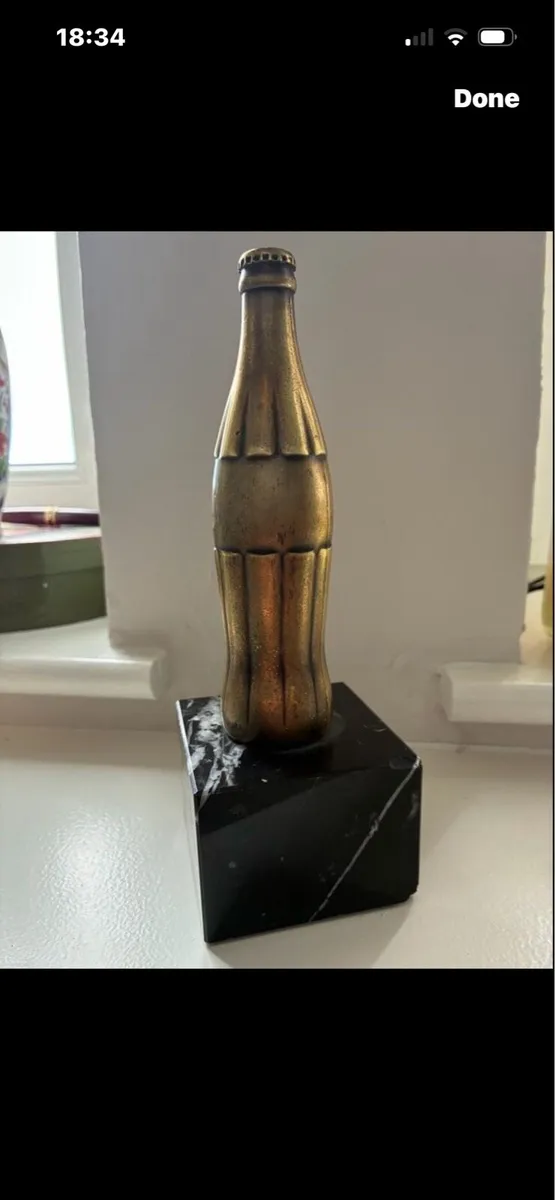 Rare Coca Cola Brass Bottle - Image 3