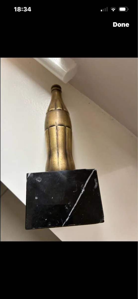 Rare Coca Cola Brass Bottle - Image 4