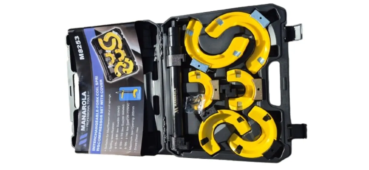 Interchangeable Fork Coil Spring Compressor Set🔧