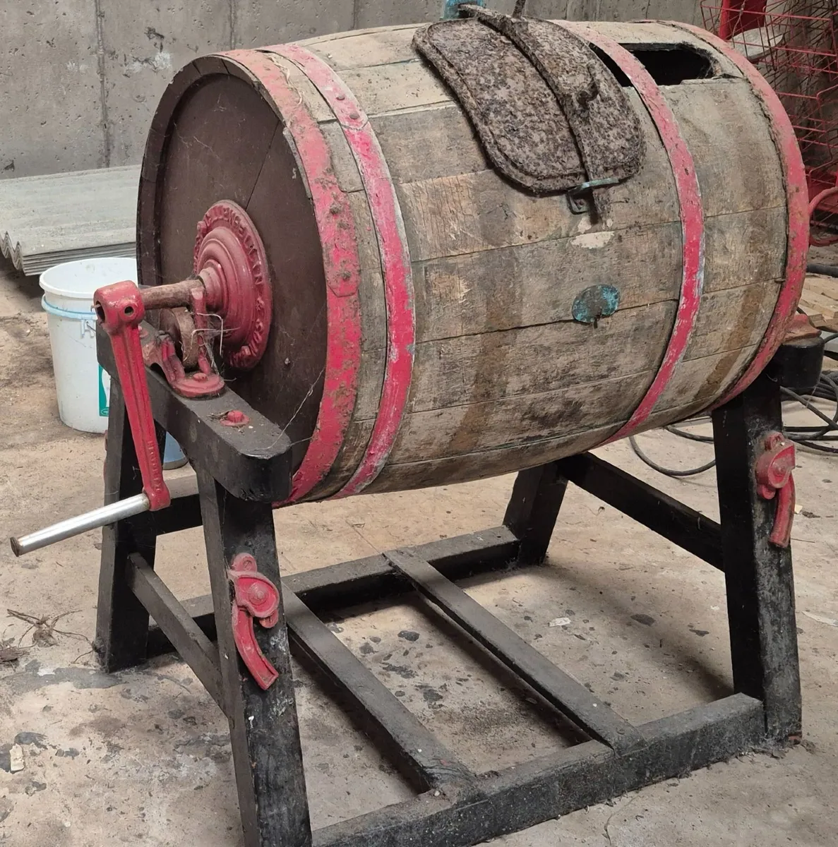 Antique G. Llewellin & Sons Butter Churn – Haverfo - Image 3